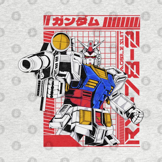 Gundam RX78 Merch by mazyoy